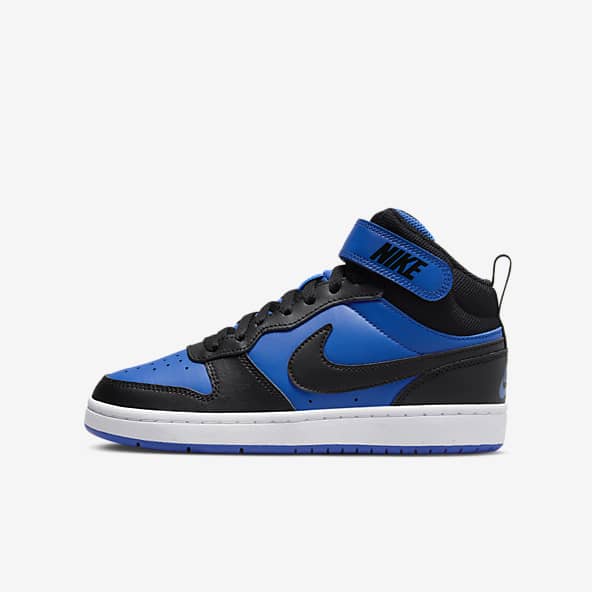 Blue and black nikes discount